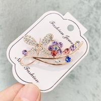 Luxurious Flower Alloy Inlay Artificial Pearls Rhinestones Women's Brooches sku image 26