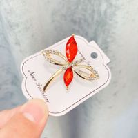 Luxurious Flower Alloy Inlay Artificial Pearls Rhinestones Women's Brooches sku image 16