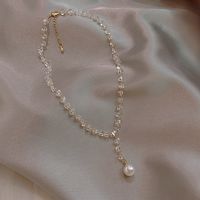 1 Stück Mode Irregulär Künstlicher Kristall Perlen Inlay Künstliche Perlen Frau Halskette Mit Anhänger main image 4