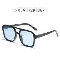 Vintage Style Solid Color Ac Square Full Frame Women's Sunglasses sku image 6