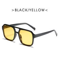 Vintage Style Solid Color Ac Square Full Frame Women's Sunglasses sku image 2