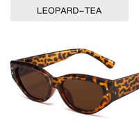 Retro Solid Color Ac Cat Eye Full Frame Women's Sunglasses sku image 3