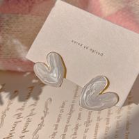 Wholesale Jewelry 1 Pair Sweet Heart Shape Alloy Ear Studs main image 3