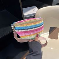 Women's Elegant Stripe Straw Waist Bags main image 1