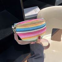 Women's Elegant Stripe Straw Waist Bags main image 2