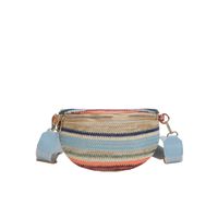 Women's Elegant Stripe Straw Waist Bags sku image 2