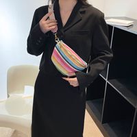 Women's Elegant Stripe Straw Waist Bags main image 6