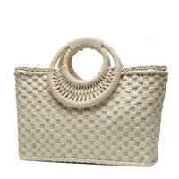 Women's Large Spring&summer Straw Vacation Straw Bag sku image 3