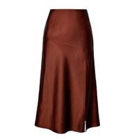 Summer Spring Retro Solid Color Spandex Polyester Maxi Long Dress Skirts main image 4