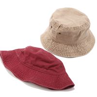 Unisex Simple Style Solid Color Wide Eaves Bucket Hat main image 4