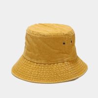Unisex Simple Style Solid Color Wide Eaves Bucket Hat sku image 1
