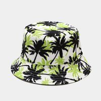 Unisex Lässig Farbblock Blume Breite Traufen Bucket Hat sku image 5