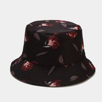 Unisex Casual Color Block Flower Wide Eaves Bucket Hat sku image 34