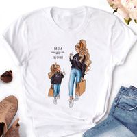 Women's T-shirt Short Sleeve T-shirts Printing Vintage Style Human Letter Bear main image 1
