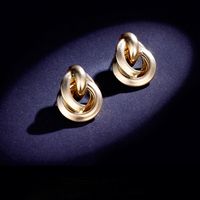 Wholesale Jewelry 1 Pair Retro Geometric Metal Earrings main image 2