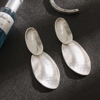 Wholesale Jewelry 1 Pair Retro Oval Alloy Ear Studs main image 3