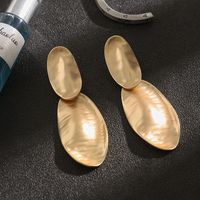 Wholesale Jewelry 1 Pair Retro Oval Alloy Ear Studs main image 5