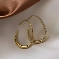 Wholesale Jewelry 1 Pair Retro Oval Alloy Earrings main image 4