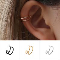 1 Set Simple Style Geometric Copper Plating Ear Clips main image 2
