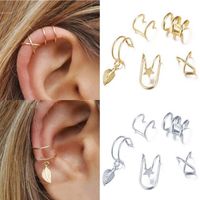 1 Set Simple Style Geometric Copper Plating Ear Clips main image 1