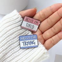 Classic Style Letter Alloy Plating Unisex Brooches main image 5