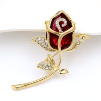 Romantic Flower Alloy Inlay Artificial Pearls Rhinestones Women's Brooches main image 2