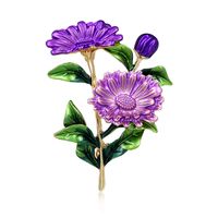 Romantic Flower Alloy Inlay Artificial Pearls Rhinestones Women's Brooches sku image 3