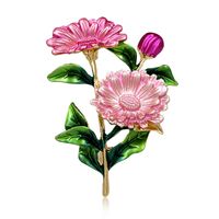 Romantisch Blume Legierung Inlay Künstliche Perlen Strasssteine Frau Broschen sku image 4