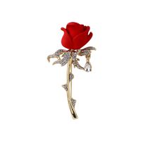 Romantisch Blume Legierung Inlay Künstliche Perlen Strasssteine Frau Broschen sku image 23