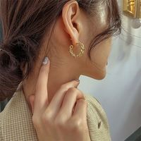 Wholesale Jewelry 1 Pair Elegant Geometric Alloy Ear Studs main image 2