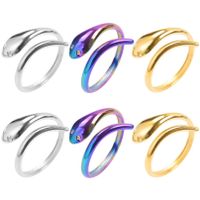 Wholesale 1 Piece Simple Style Snake Stainless Steel Rings main image 2