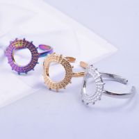 Wholesale 1 Piece Simple Style Solid Color Titanium Steel Rings main image 3