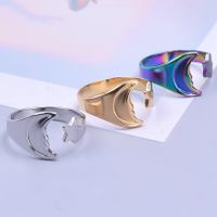 Wholesale 1 Piece Simple Style Star Stainless Steel Rings main image 3