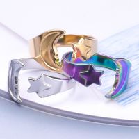 Wholesale 1 Piece Simple Style Star Stainless Steel Rings main image 4