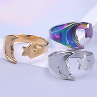 Wholesale 1 Piece Simple Style Star Stainless Steel Rings main image 1