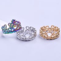 Wholesale 1 Piece Simple Style Solid Color Titanium Steel Rings main image 3