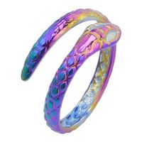 Wholesale 1 Piece Retro Snake Stainless Steel Open Ring sku image 3