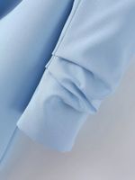 Women's Coat Long Sleeve Blazers Pleated Business Solid Color main image 3
