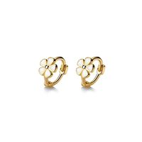 Wholesale Jewelry 1 Pair Simple Style Flower Alloy Earrings main image 2