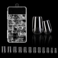 Simple Style Transparent Abs Nail Patches 120 Pieces sku image 16