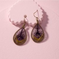 New Golden Fashion Exaggered Style Round-shaped Earrings Wholesale Nihaojewelry sku image 4