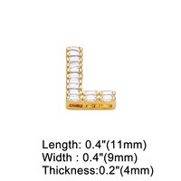 1 Piece Copper Zircon Letter Simple Style sku image 11