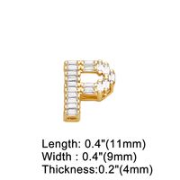 1 Piece Copper Zircon Letter Simple Style sku image 15