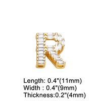 1 Piece Copper Zircon Letter Simple Style sku image 16