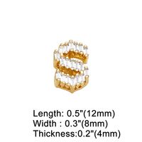 1 Piece Copper Zircon Letter Simple Style sku image 17