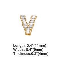 1 Piece Copper Zircon Letter Simple Style sku image 19