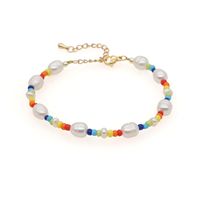 Vacation Circle Freshwater Pearl Beaded Women's Bracelets sku image 7