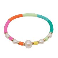 Vacation Circle Freshwater Pearl Beaded Women's Bracelets sku image 3