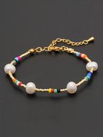 Casual Vacation Colorful Freshwater Pearl Glass Beaded Bracelets main image 6