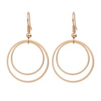1 Pair Basic Circle Copper Plating Gold Plated Silver Plated Drop Earrings main image 5